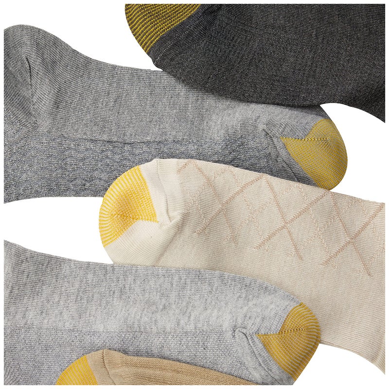 GOLDTOE جوارب كاجوال نسائية من جولدتو، بتصميم منسوج، متعددة الأزواج، بألوان كاكي ورمادي ماسي (6 أزواج)، مقاس الحذاء: 6-9 - Image 3